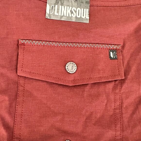 NWT LinkSoul Men’s Boardwalker Golf Short Hybrid Swim Land/Sea Redwood -Size 36” - Picture 6 of 7